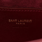 Patent Calfskin Le 5 A 7 Mini Hobo Red Grenat