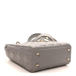 Lambskin Cannage Small My ABCDior Lady Dior Grey