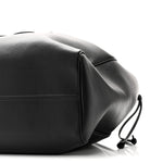 Smooth Calfskin Cuir Triomphe Cabas Drawstring Black