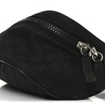 Nylon Monogram Fanny Pack Belt Bag Black