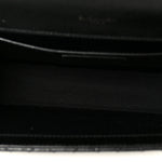 Grain De Poudre Textured Mixed Matelasse Triquilt Medium Monogram Monochrome Satchel Black