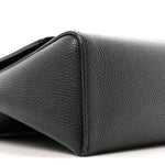Coated Canvas Calfskin Vintage Check Medium Note Crossbody Bag Black