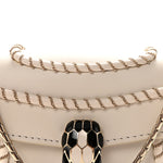 Calfskin Woven Chain Serpenti Forever Crossbody Bag White