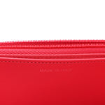 Caviar Quilted Wallet on Chain WOC Dark Pink