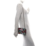 Sequin Logo Small Flap Ruthenium Multicolor