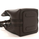 Grained Calfskin Micro Bale Bag Dark Chocolate Licorice