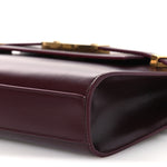 Smooth Calfskin Small Manhattan Shoulder Bag Hot Wine