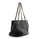 Caviar Quilted Petit Timeless Tote PTT Black