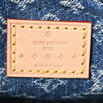 Monogram Denim Croissant MM Blue
