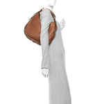 Snakeskin Buffalo Horn Mombasa Hobo Brown