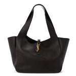 Grained Deerskin Bea Tote Sweet Chocolate
