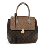 Ostrich Lizard Majestueux Tote MM Bordeaux