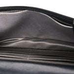 Lambskin Camellia Embossed Wallet on Chain WOC Black