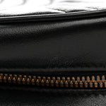 Calfskin Matelasse Small GG Marmont Chain Shoulder Bag Black