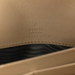 GG Supreme Monogram Dionysus Chain Clutch Wallet Beige Taupe