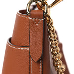 Calfskin Lock and Walk Bucket Cognac