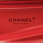 Caviar Quilted Medium CC Filigree Vanity Case Red