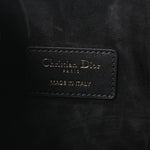Calfskin CD Embossed Medium C'est Chain Bucket Bag Black