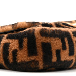 Shearling Vitello Dolce Macro FF 1974 Baguette Tobacco Black