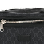 Soft GG Supreme Monogram Web Belt Bag Black Grey