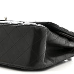Lambskin Quilted Jumbo Double Flap Black