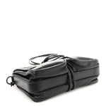 Nappa Intrecciato Small Double Pocket Flap Black