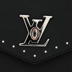 Soft Calfskin My Lockme Studs Black