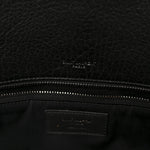 Grained Lambskin Monogram Large Niki Chain Satchel Black