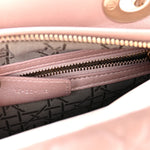 Pearly Lambskin Cannage Medium Lady Dior Lotus