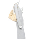 Caviar Quilted Small Chanel 25 Handbag Light Beige