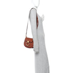 Calfskin Small Tess Bag Sepia Brown