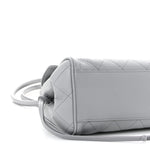 Grained Calfskin Urban Essentials Small Shopping Bag Grey
