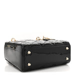 Patent Cannage Mini Lady Dior Black