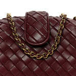 Nappa Intrecciato Teen The Lauren 1980 Clutch With Chain Barolo