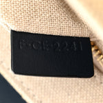 Canvas Calfskin Teen Soft 16 Shoulder Bag Vanilla Navy