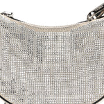 Crystal Vitello Laminato Suede FF Nano Fendigraphy Hobo Charm Grey