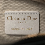 Calfskin Animal Print Micro Dior Vibe Zip Bowling Bag White Multicolor