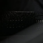 Nylon Monogram Double Buckle Flap Messenger Bag Black