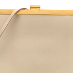 Smooth Calfskin Mini Clasp Bag Beige