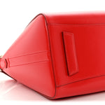 Shiny Lord Calfskin Small Antigona Medium Red