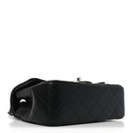 Lambskin Quilted Mini Rectangular Flap Black