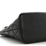 Caviar Quilted Medallion Tote Black