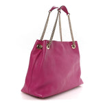 Cellarius Calfskin Medium Soho Chain Shoulder Bag Bright Bouganville