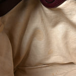 Pebbled Calfskin Large Bamboo Shopper Tote Burgundy