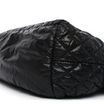 Nylon Quilted Large Coco Cocoon Tote Black