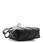 Lambskin Maxi Intrecciato Small Cassette Camera Bag Black