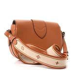 Grained Calfskin LV Pont 9 Soft MM Golden Siena