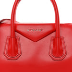 Shiny Lord Calfskin Small Antigona Medium Red