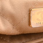 Shiny Calfskin Quilted Chanel 22 Beige