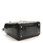 Patent Cannage Medium Lady Dior Black